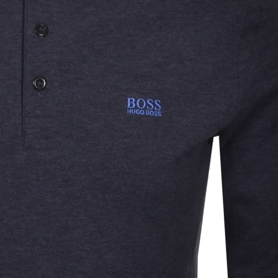 Alternative Image for ProductBOSS Plisy Long Sleeve Polo T Shirt Navy3